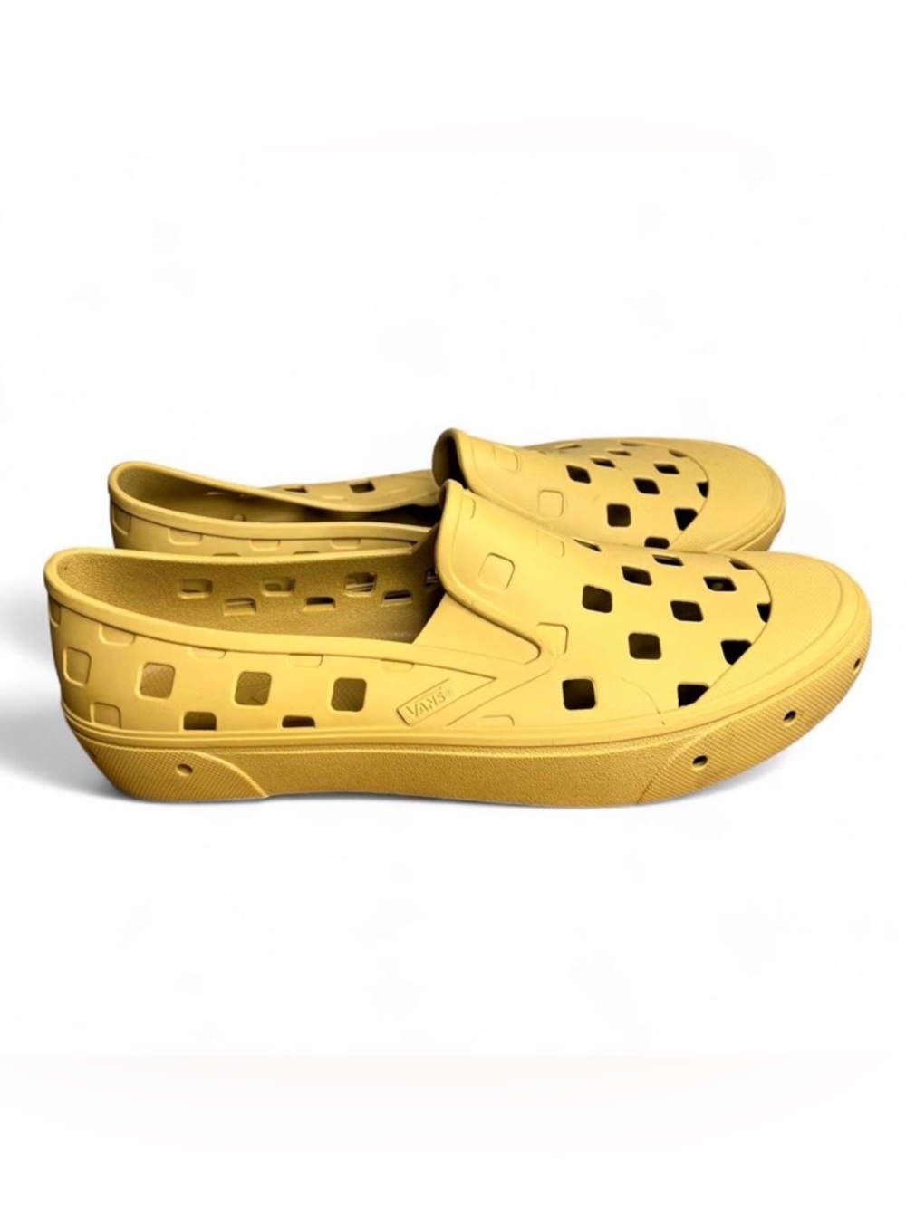Vans Mustard Yellow Slip-On Perforated TRK Clog